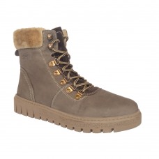 TSF CASUAL LEATHER FUR BOOT FOR WOMEN (BRN)